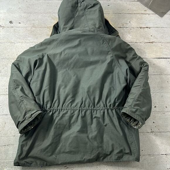 Vintage Military Faux Fur Hooded Cold Weather Parka Jacket - Picture 9 of 9